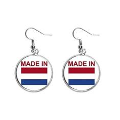 Imagem de Brinco feminino Made In Netherlands Country Love Ear Pendente de prata