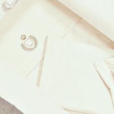 Imagem de Jogo De Lençol Berço Desmontável 3 Peças Small Urso Palha - Tropical B