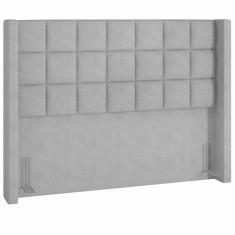 Imagem de Cabeceira Cama Box King 195 Cm P05 Paris Linho Cinza