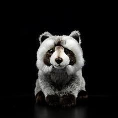 Imagem de Raccoon pelúcia animal de pelúcia - realista e bonito 12 polegadas brinquedo de pelúcia, melhores brinquedos para o bebê e crianças