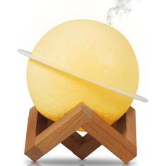 Imagem de Umidificador De Ar Ambiente Ultrassônico Luminária 3D Planeta Saturno