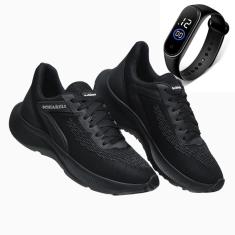 Imagem de Tênis Masculino Esporte Leve Cardaço Academia Corrida Dia a Dia + Relógio-Masculino