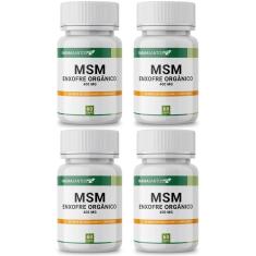 Imagem de Kit 4 Msm Enxofre Orgânico 400Mg 60 Cápsulas