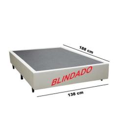 Imagem de Base Box Casal Blindado Sintético Bege - Imperium Do Sono