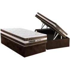 Imagem de Conjunto Box Baú Solteiro: Colchão Espuma Luckspuma Masterpocket Esple