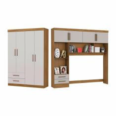 Imagem de Guarda-Roupa Casal Modulado 4 Portas Hercules 4 Portas 4 Gavetas Carioca Moveis