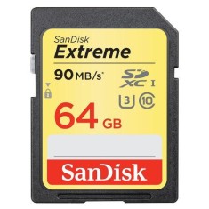 Imagem de Cartão de Memória SDXC SanDisk Extreme 64 GB SDSDXNE-064G-GNCIN