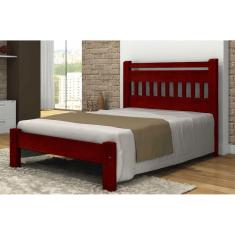 Imagem de Cama Super King Size Antares de Madeira Maciça Angelim Pedra/Tauari