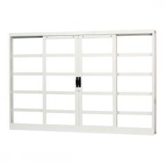 Imagem de Janela de Aço de Correr 120x150cm 4 Folhas Minas Sul MGM Branco