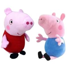 Imagem de Pelúcias Peppa Pig e George - 2 Personagens