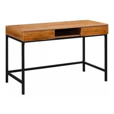 Imagem de Mesa Escritorio Premium Madeira Aço 120x60x78cm - Monaco