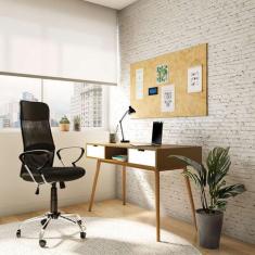 Imagem de Cadeira De Escritório Diretor Giratória Fort Liard Ii Com Braços Preta