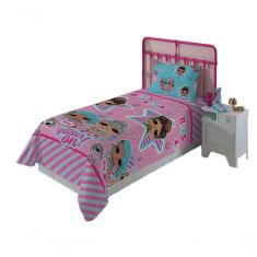Imagem de Jogo de Cama Infantil Lol Solteiro 2Pçs Rosa