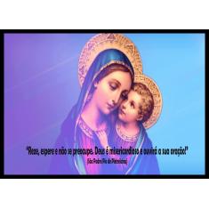 Imagem de Quadro Decorativo Religioso Maria E Jesus 40X60cm