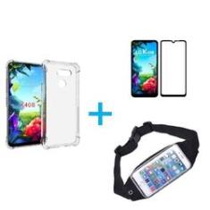 Imagem de Kit Pochete LG K40s + Capinha Anti Impacto + Película de Vidro