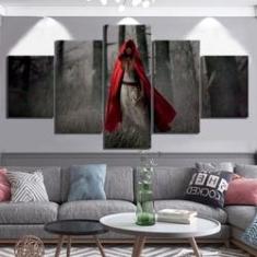 Imagem de Quadro Decorativo Terror9 5 peças 130x65 cm em tecido