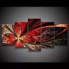 Imagem de Quadro Decorativo 129x63 Sala Quarto Flor  Design 1