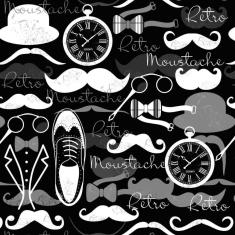 Imagem de Papel De Parede Lavável Moustache  E  3M