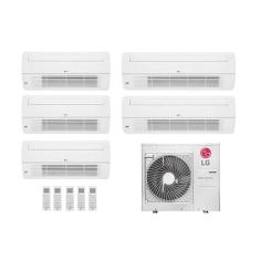 Imagem de Ar condicionado Multi Split Inverter 5 ambientes ( 1via 3X 9.000BTUS, 1X 12.000BTUs, 1X 24.000BTUs) Quente/Frio WiFi integrado - E5Q4807.OBS