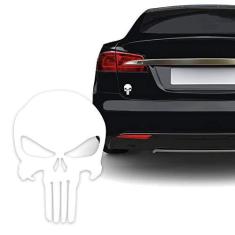 Imagem de Adesivo Resinado Caveira O Justiceiro  Carro Moto