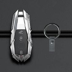 Imagem de TPHJRM Capa de chave de carro em liga de zinco, capa de chave, adequada para Mercedes Benz Classe C W204 W212 W176 GLA CLASS Acessórios de carro
