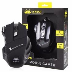 Imagem de Mouse Usb Gamer 6D 7 Botões 7 Cores Kp-V4 Knup