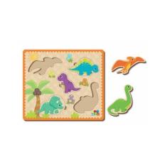 Imagem de Quebra Cabeca De Encaixe  Dinossauros - Abc Brinquedos