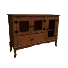 Imagem de Balcão Rústico Em Madeira Maciça Shop Jm Imbuia