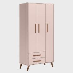 Imagem de Guarda Roupa Infantil Q Encanto Retrô Rosa – Qmovi