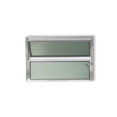 Imagem de Janela Basculante De Alum nio 40x80cm Com Vidro Boreal Anodiz