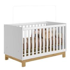 Imagem de Berço Mini Cama Q Encanto Slim Cor Branco Acetinado - Qmovi