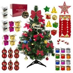 Imagem de Árvore De Natal Pequena 60cm Com Decoração Completa 110V - AuShopExpre