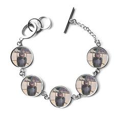 Imagem de DIYthinker Pulseira de corrente para fotografia de animais de estimação Bulldog