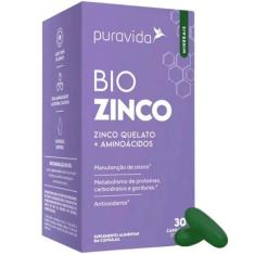 Imagem de Bio Zinco Quelato + Aminoácidos - 30 Capsulas - Puravida