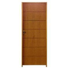 Imagem de Porta de Madeira Semi-Oca Belíssima 2 Rodam Padrão Imbuia - Lado Direi