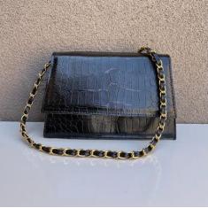 Imagem de Bolsa Mini Feminina Ombro Lateral Mão Alça Corrente - sem marca, Preto