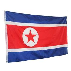Imagem de Bandeira da Coreia do Norte 150x90cm