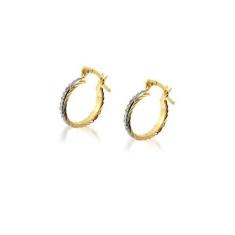 Imagem de Argola Rommanel Trabalhada com Rhodium 522064