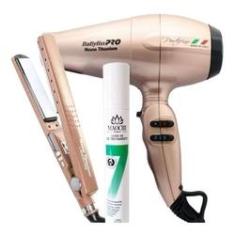 Kit Salão Secador de cabelo 8600W + Prancha Chapinha Profissional + Brinde