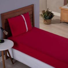 Imagem de Lençol Solteiro Liso Elástico 100% Algodão Varias Cores - Meta Mark