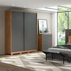 Imagem de Guarda Roupa Casal épico 2 Portas C/ Pés Amend/graf - Demartez