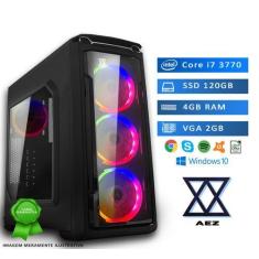 Imagem de Computador Gamer Aez Intel Core I7, 4Gb, Ssd 120Gb, Vga 2Gb, Windows 1