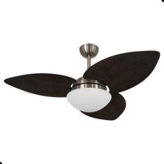 Imagem de Ventilador De Teto Kovalski Bronze 3 Pás Palmae Tabaco 127V Com Contro