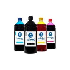 Imagem de Kit 4 Tintas Bulk Ink L396 Cmyk 1 Litro Corante Valejet