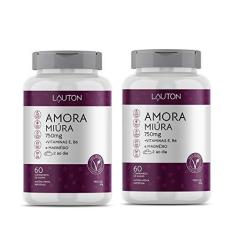 Imagem de Amora Miura 750mg Premium com Vitaminas Lauton Alivia TPM e Menopausa- Kit 2