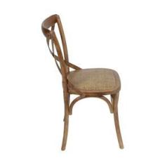 Imagem de Cadeira Kat com Pintura Rustica Or Design - Madeira Escura