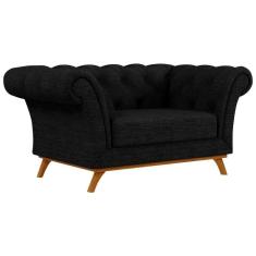 Imagem de Sofá 150cm 1 Lugar Base Madeira C-465 Chumbo