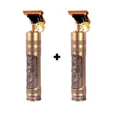 Imagem de 2 Maquininhas Aparador Barbeador Pelos Ultra Premium Titanium - Relet