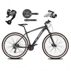 Imagem de Bicicleta Aro 29 Ksw Xlt 27v Câmbios Shimano Altus Freios Hidráulicos Garfo Trava Pneu Faixa - Preto/prata Tam.15