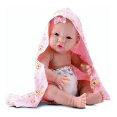 Imagem de Boneca Bebe Estilo Reborn Banho De Carinho - Divertoys